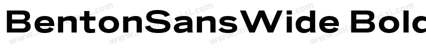 BentonSansWide Bold字体转换